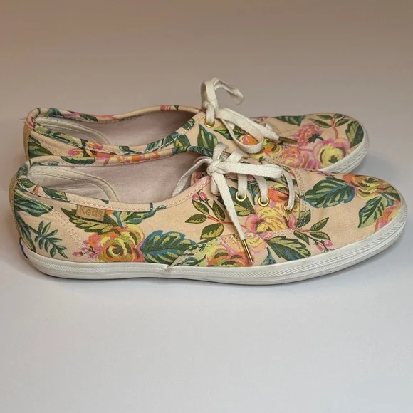 Rifle Paper Co. x Keds Floral Canvas Sneakers Women’s Size 7.5 - Picture 3 of 6